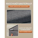 Органайзер 32x16x11 см 7 комірок для зберігання одягу, спідньої білизни, шкарпеток, колготок, краваток сірий, фото 4