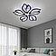 Чорна стельова Led-люстра до 18 м² з пультом керування (8165/5BK LED 3color dimme), фото 9