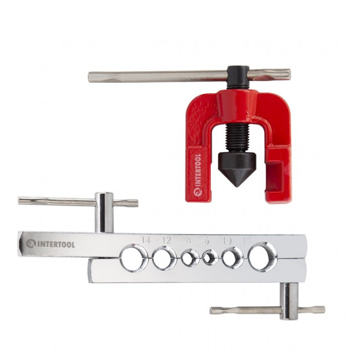 Набір для розвальцьовування трубок 6-15 мм. INTERTOOL NT-0025, фото 1