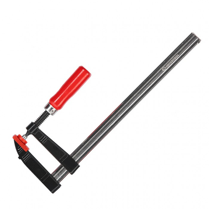 Струбцина тип "F" 300*80 мм, DIN5117 INTERTOOL HT-6003, фото 1