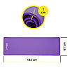 Килимок спортивний Cornix NBR 183 x 61 x 1 см для йоги та фітнесу XR-0093 Purple/Purple Poland, фото 6