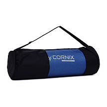 Килимок спортивний Cornix NBR 183 x 61 x 1 см для йоги та фітнесу XR-0096 Blue/Blue Poland, фото 3