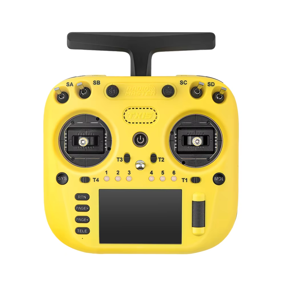 Пульт RadioMaster TX15 ELRS M2 2.4 ГГц, апаратура керування для FPV-дронів і RC-моделей yellow (HP0157.0110-YEL)