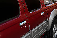 Накладки на ручки (4 шт, нерж) Carmos - Турецька сталь для Nissan NP300 1999-2015 рр