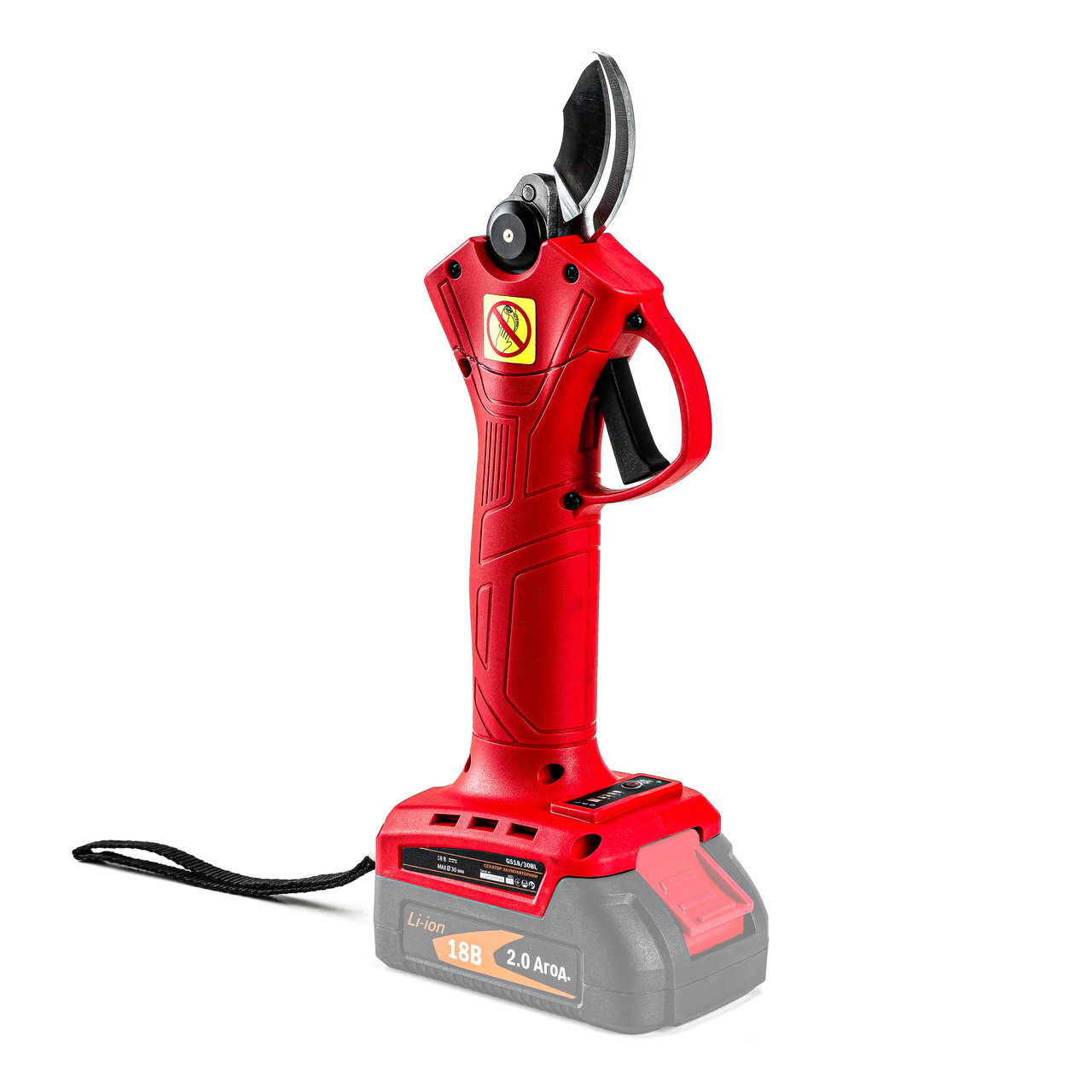 GTM Секатор акум. GS18/30BL, 18В, диаметр веток до 30мм, КАРКАС (без АКБ и ЗУ)