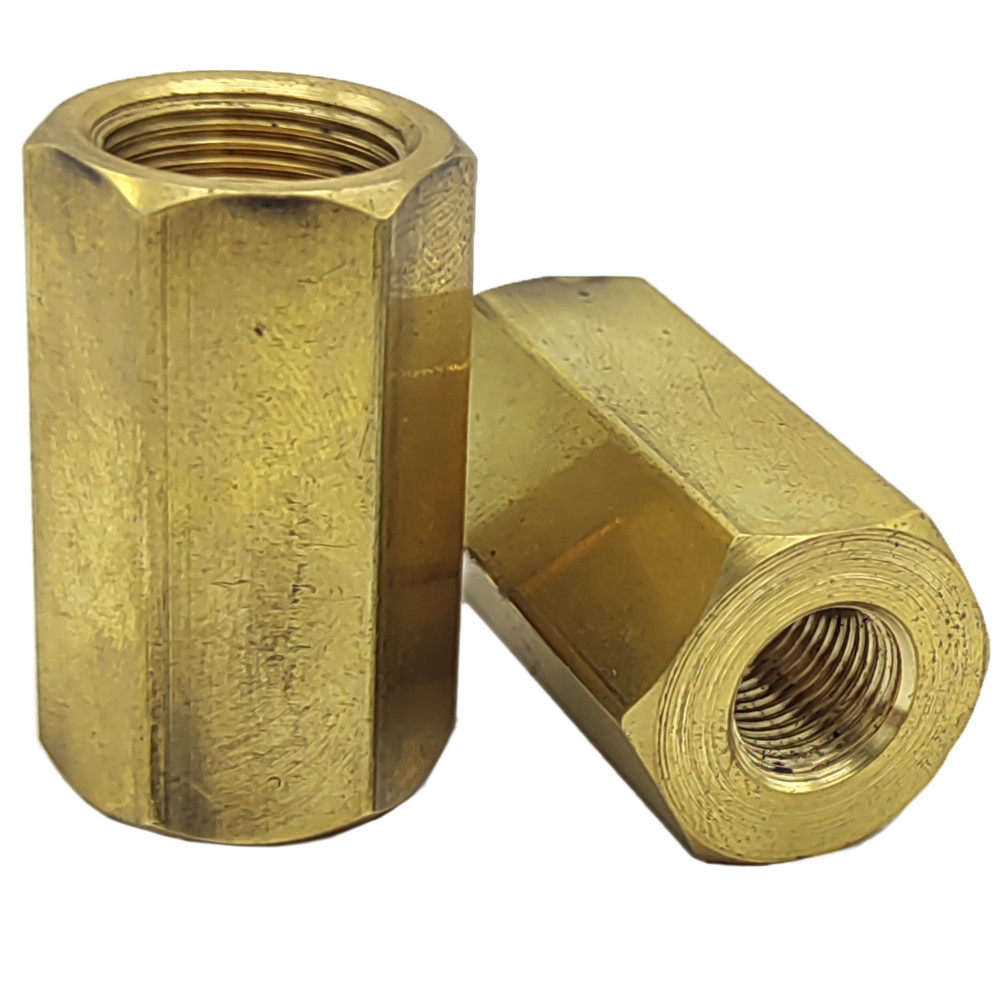 Різьбовий перехідник для гальмівних трубок з різьбою (внутріш. М10x1 мм-внутріш. М15x1 мм. Латунь) - В101-В151л, фото 1