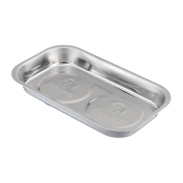 Тарілка магнітна подвійна 136×237×28 мм INTERTOOL ET-1053, фото 1