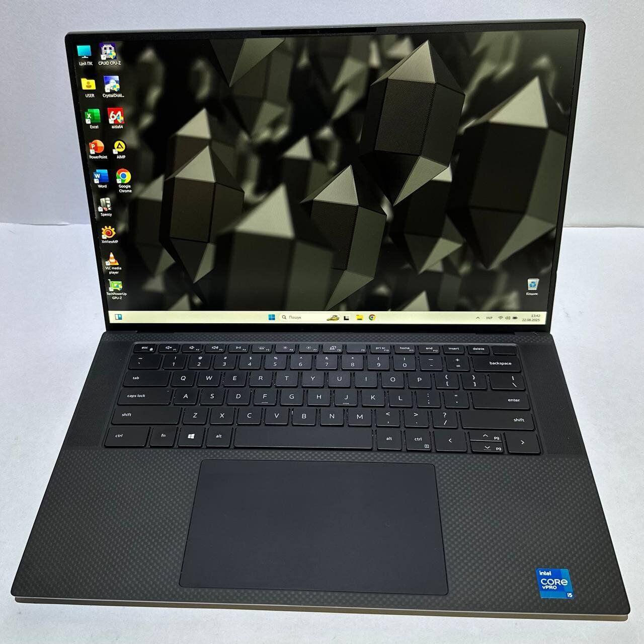 Б/в Ноутбук Б-клас Dell Precision 5560 15.6" 1920x1080| Core i5-11500H| 32 GB RAM| 512 GB SSD| Quadro T1200 4GB