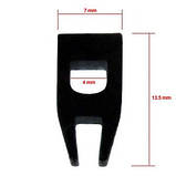 Набір (4 шт.) гумових прокладок решітки до плити (універсальні), фото 2