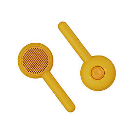 Щітка для вичісування шерсті котів і собак - помаранчева