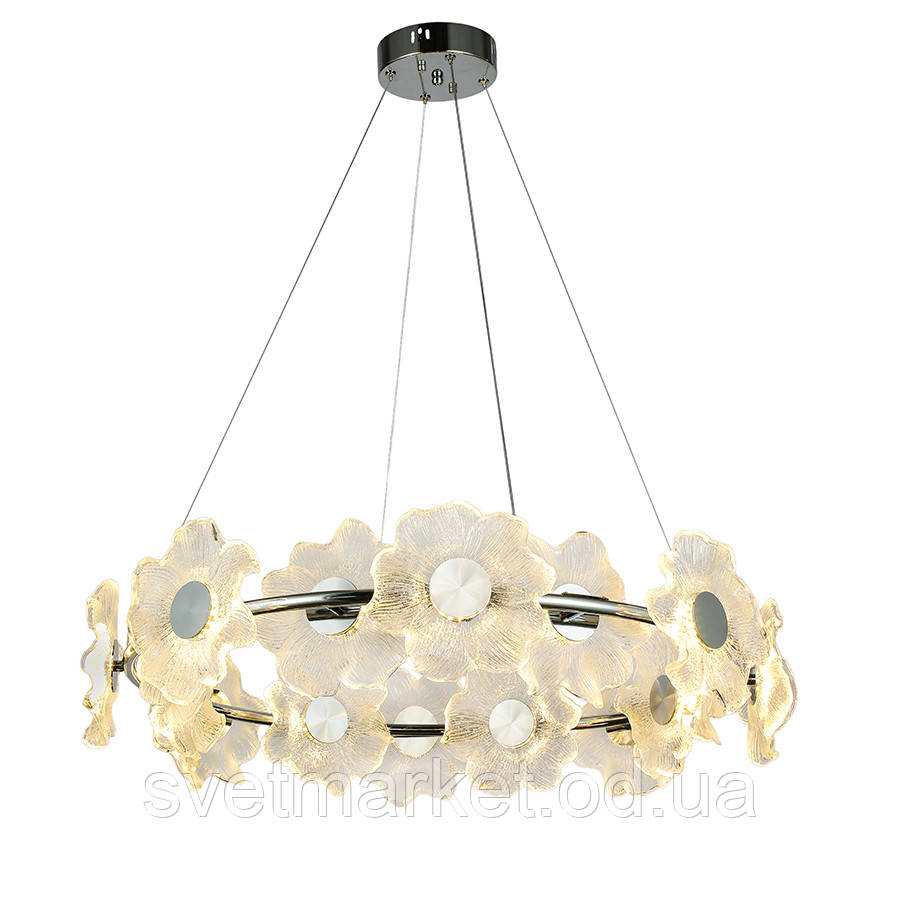 Підвісна дизайнерська люстра 7989249-14 led (800) CH, фото 1