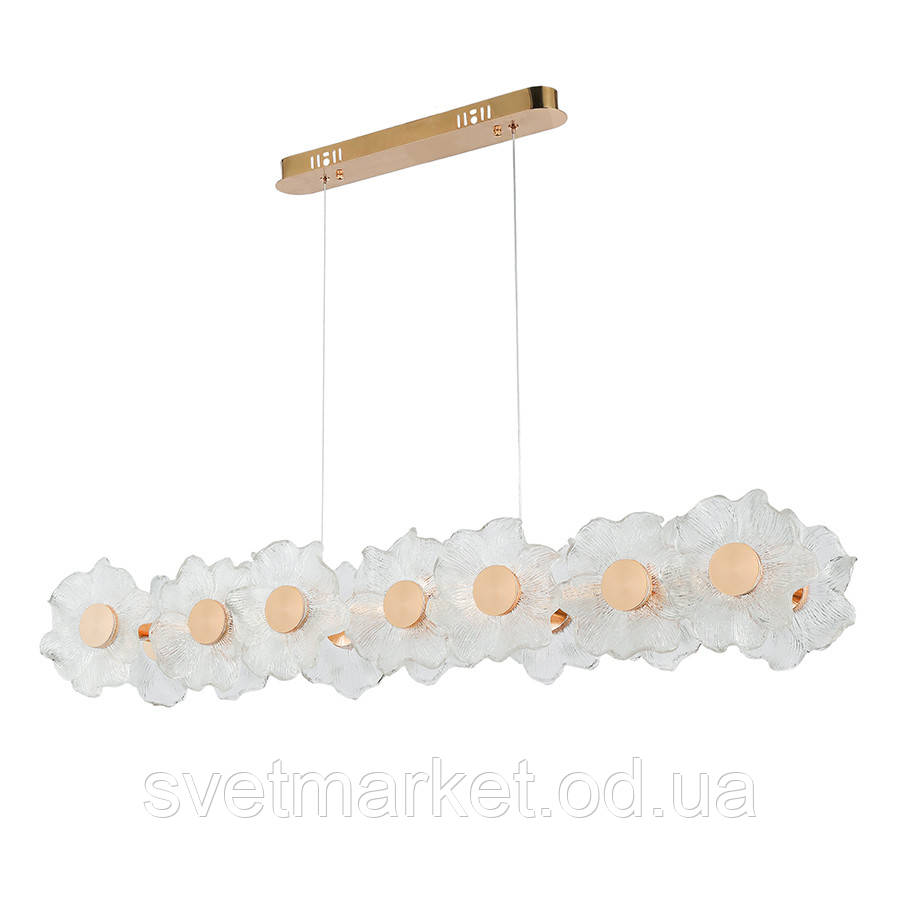 Овальна підвісна люстра 7989249-14 led (1000) GD, фото 1