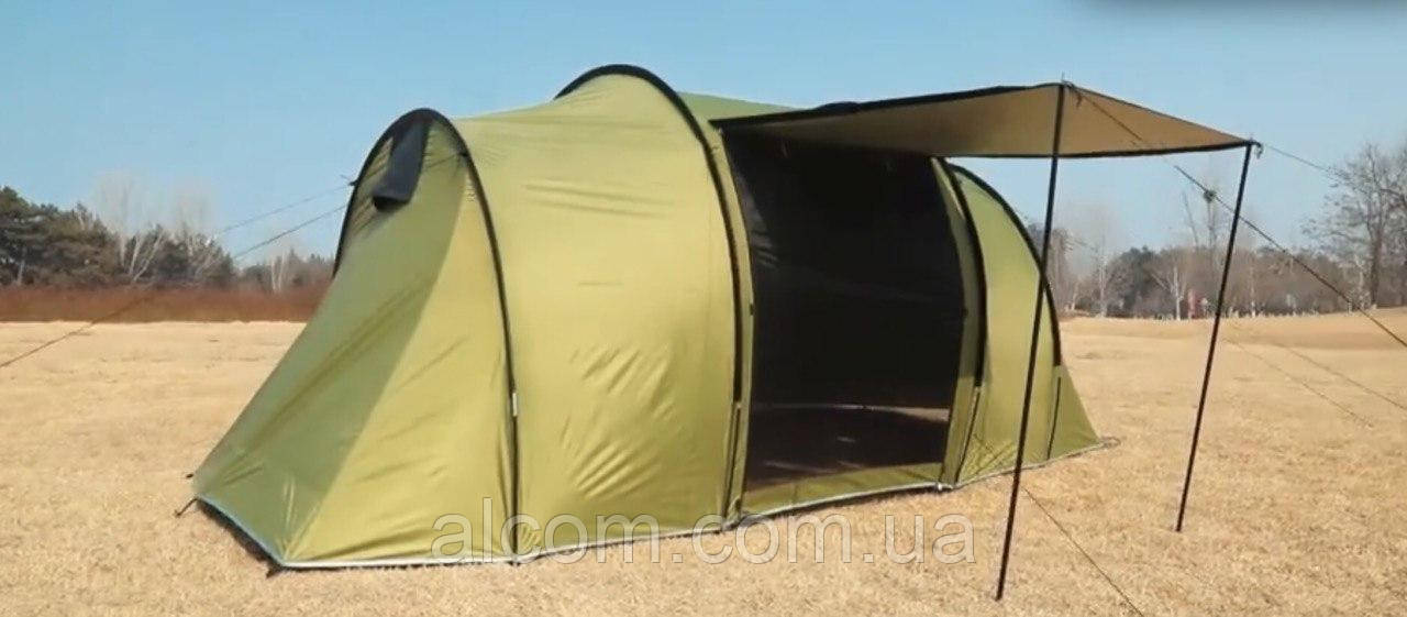 Намет з тамбуром 4 місна на 2 входи підлога в тамбурі з москіткою, фото 1