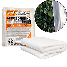 Агроволокно 42 г/м2 3.2х5 метрів білий пакетований укривний спанбонд