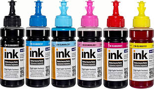 Комплект чорнил ColorWay Epson UV L800 (6х100мл) BK/С/M/LС/LM/Y (CW-EU800SET01)