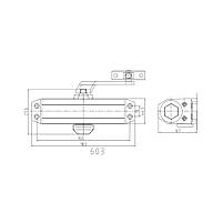 Дверний доводчик Dortec DT-63H White з фіксацією дверей у відчиненому положенні (63-00018), фото 4