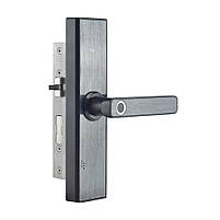 Замок біометричний автономний Trinix TRL-5108BTF Black Right з Bluetooth, зчитувачем відбитків пальців і карт Mifare (65-00029), фото 2