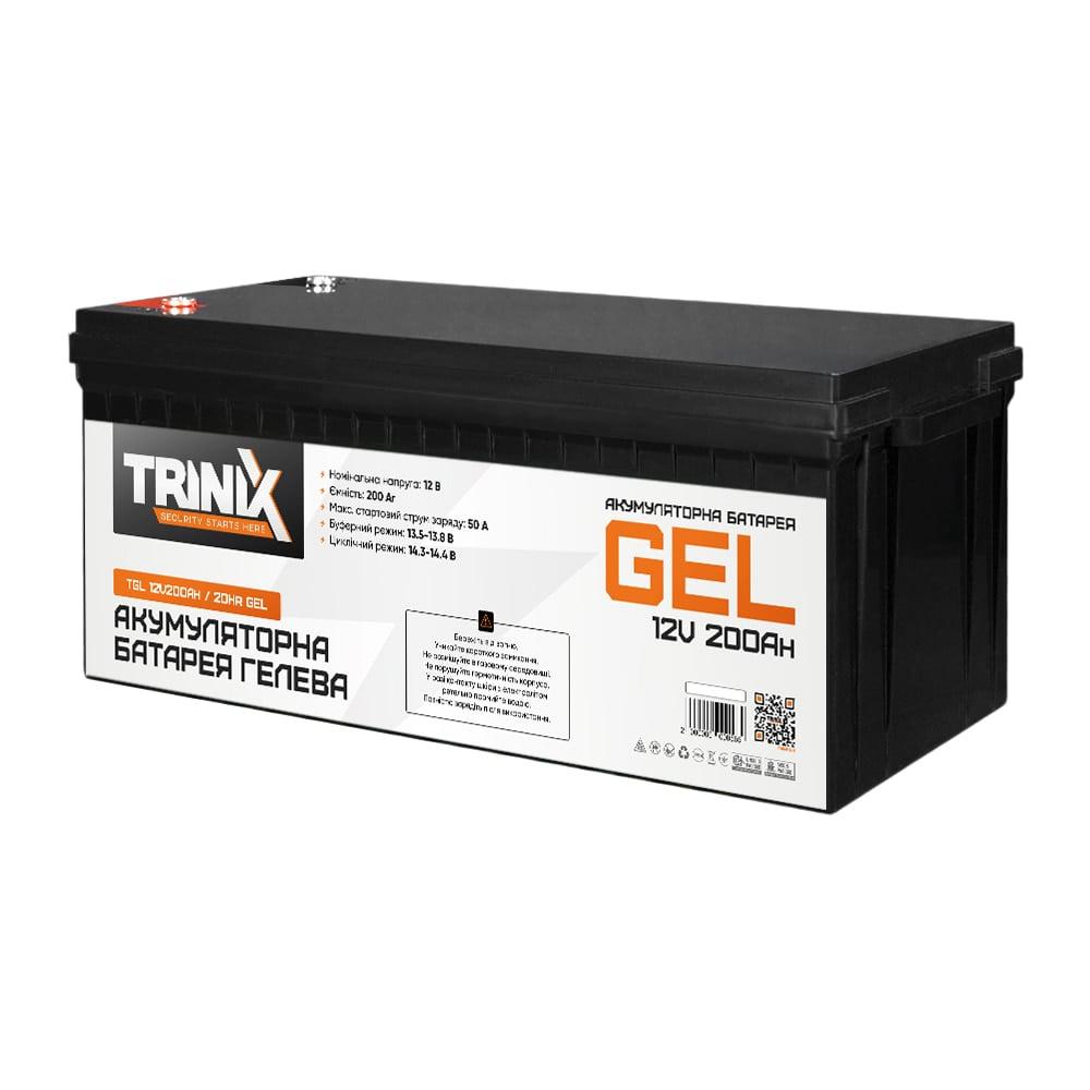 Акумуляторна батарея гелева 12В 200Аг Trinix TGL12V200Ah/20Hr GEL (44-00015)