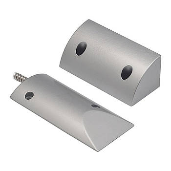 Датчик відчинення магнітоконтактний накладний Trinix СМК 40M Silver на металеві поверхні (27-00022)