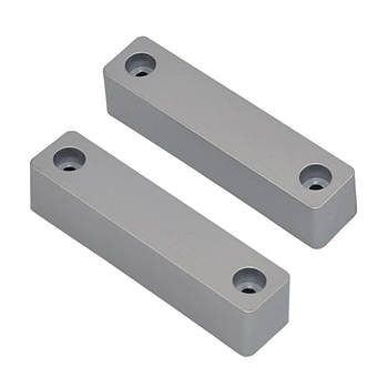 Датчик відчинення магнітоконтактний накладний Trinix СМК 1-1М (K) Silver на металеві поверхні (27-00013)