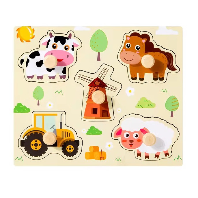 Дерев'яна іграшка "рамка-вкладиш" арт. C 73250/5, фото 1