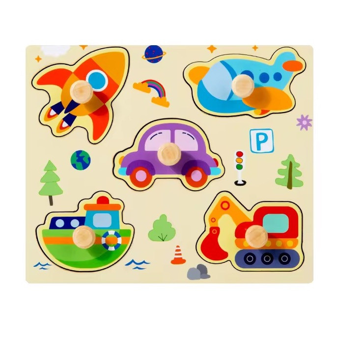 Дерев'яна іграшка "рамка-вкладиш" арт. C 73250/6, фото 1