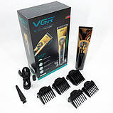 Машинка для стрижки волосся та бороди VGR V-663, фото 9
