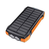 Повербанк з сонячною панеллю 20000mAh Choetech B657 Black PD20W+QC QC3.0 PD3.0 бездротова зарядка (43-00134), фото 2