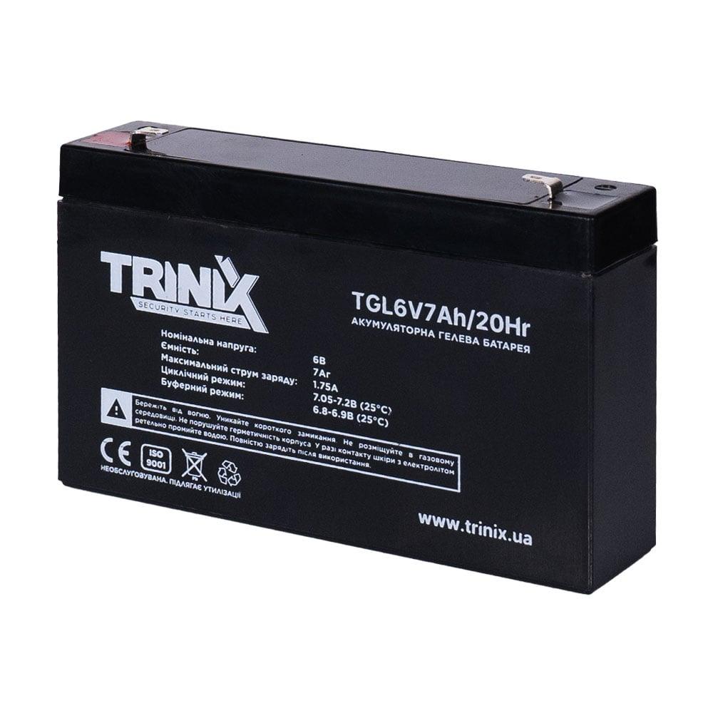 Акумуляторна батарея гелева 6В 7Аг Trinix TGL6V7Ah/20Hr GEL (44-00072)