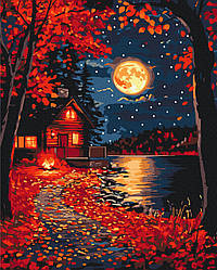 Край червоного листя