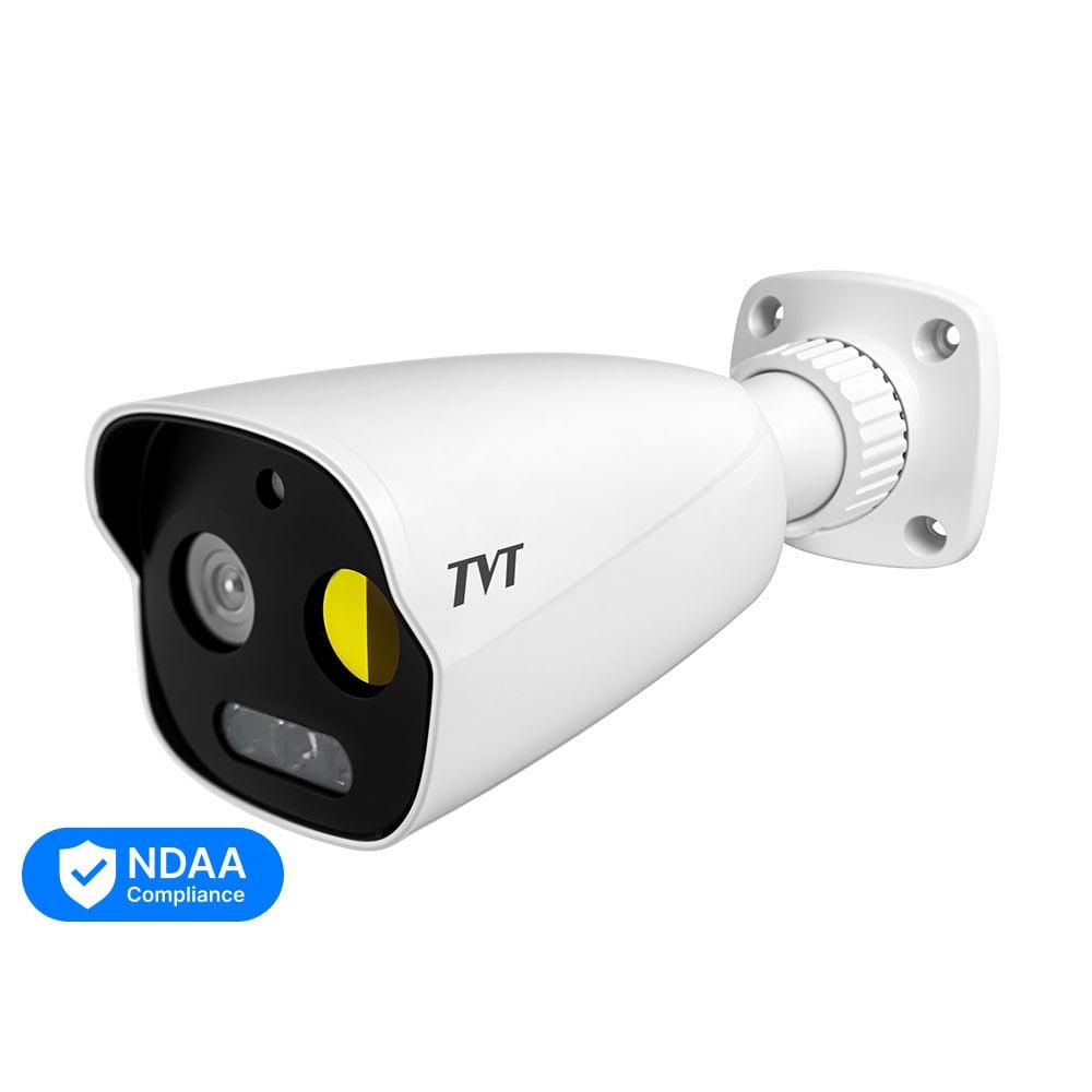 Тепловізійна IP-відеокамера TVT TD-5422E1-VT(7/PE) Thermal 256x192 f=7mm Optical 5Mp f=8mm (77-00315)