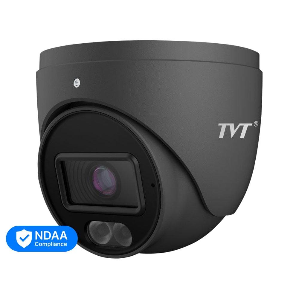 IP-відеокамера 4Mp TVT TD-9544S4-C(D/PE/AW2) Black f=2.8mm, ІЧ+LED-підсвічування, з мікрофоном (77-00331)