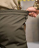 Штани SoftShell oliva з гумкою ВТ7618, фото 4
