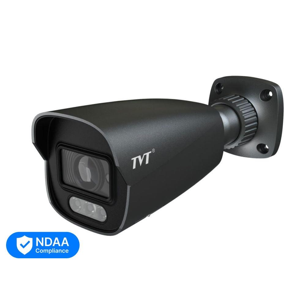 IP-відеокамера 4Mp TVT TD-9442S4-C(D/PE/AW3) Black f=2.8mm, ІЧ+LED-підсвічування, з мікрофоном (77-00373)
