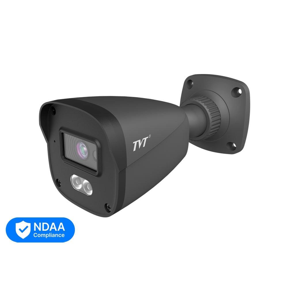IP-відеокамера 4Mp TVT TD-9441S4L-C(D/PE/AW1) Black f=2.8mm, ІЧ+LED-підсвічування, з мікрофоном (77-00438)