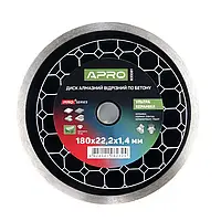 Диск алмазний по бетону Кераміка Ультра 180х1.4х22.22мм 22-24% APRO PRO