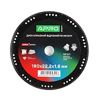 Диск алмазний по металу 180х1.8х22.2мм APRO PRO
