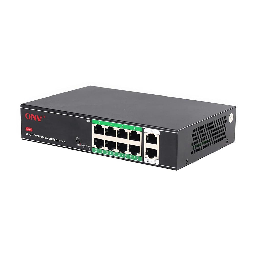 PoE-комутатор некерований 10-портовий ONV-H1108PSD з 8 портами PoE (73-00060)