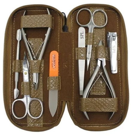 Манікюрний набір SPL 77601AT 8 предметів "Оливкова змія", фото 1