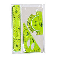 Набор треугольников 2028-3 неломайка, 20 см Зеленый Bambi