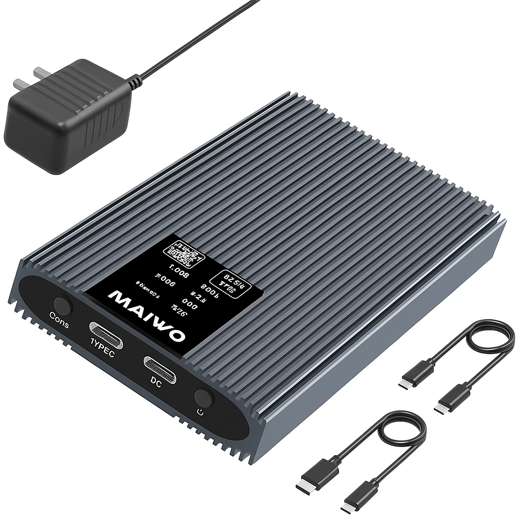 Док-станція для SSD MAIWO K2022S SATA M.2, USB-C 5 Гбіт/с, автономне клонування, SSD дублікатор, фото 1