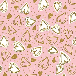 Пакувальний папір 0,7*1 м "Серця7"
