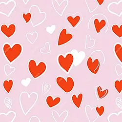 Пакувальний папір 0,7*1 м "Серця8"