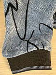 Джемпер кофточка оригінальний стильний, прямий, комір хомут, мікровельвет, фото 4