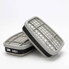 Фільтри 3M 6001 — протигазові картриджі до респіратора від органічних парів (комплект)