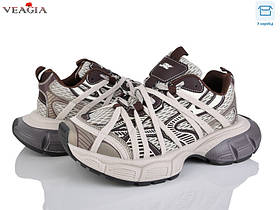 Жіночі кросівки в коричневому кольорі