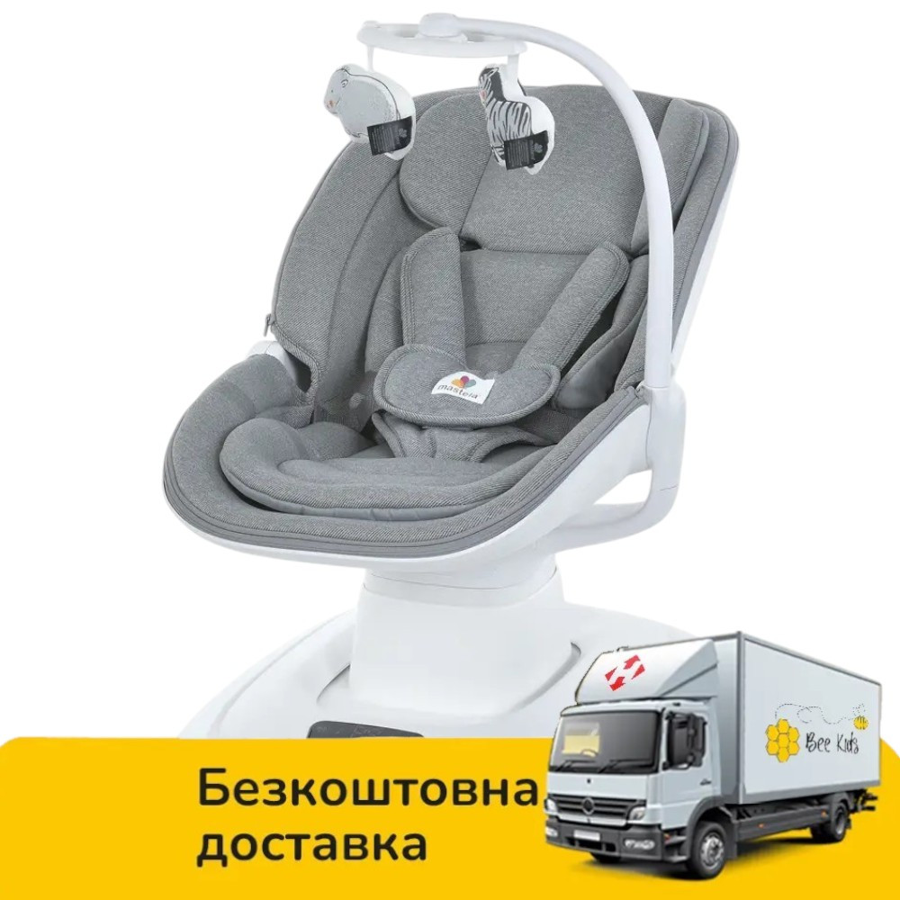 Заколисуючий центр шезлонг Mastela (москітна сітка, музика, поворот 360, таймер, 3 швидкості) 8966, фото 1