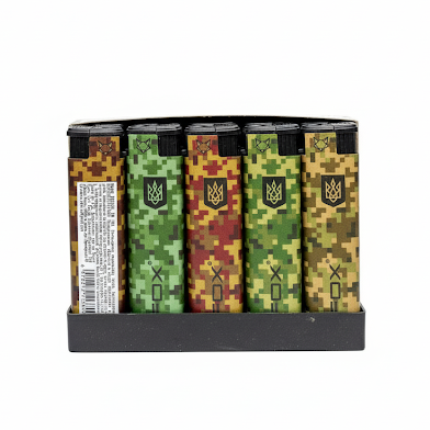 Запальнички Turbo Jet ВСУ Камуфляж, 50 шт, фото 1