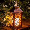 Садовий ліхтар на сонячній батареї 33×14×14см / Вуличний світильник / Садовий світильник, фото 3