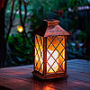 Садовий ліхтар на сонячній батареї 33×14×14см / Вуличний світильник / Садовий світильник, фото 7